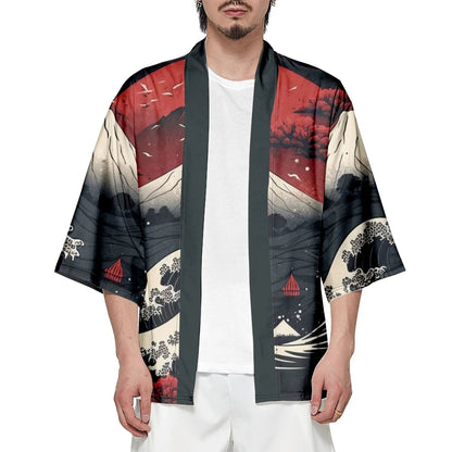 kawaiies-softtoys-plushies-kawaii-plush-Japanese-themed Great Wave off Kanagawa Unisex Kimonos Kimono 