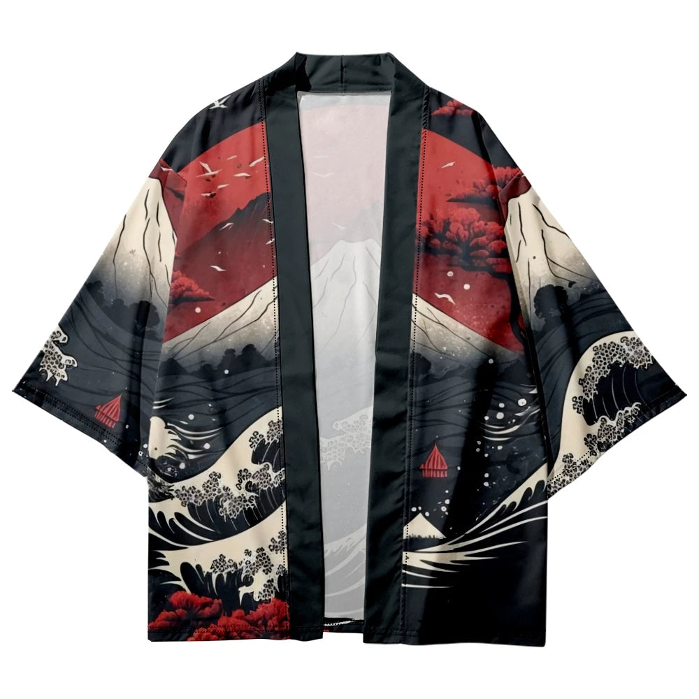 kawaiies-softtoys-plushies-kawaii-plush-Japanese-themed Great Wave off Kanagawa Unisex Kimonos Kimono 