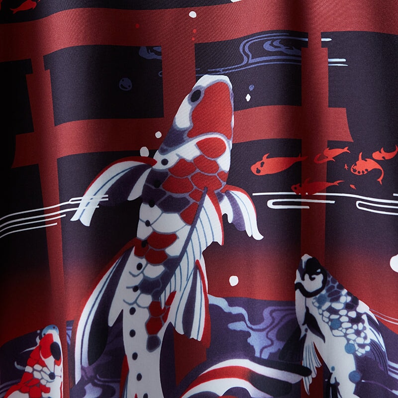kawaiies-softtoys-plushies-kawaii-plush-Japanese-themed Koi of Torii Gate Women's Kimono Kimono 