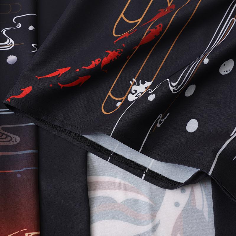 kawaiies-softtoys-plushies-kawaii-plush-Japanese-themed Koi of Torii Gate Women's Kimono Kimono 
