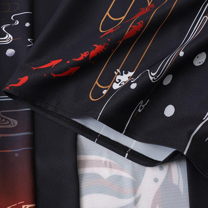 kawaiies-softtoys-plushies-kawaii-plush-Japanese-themed Koi of Torii Gate Women's Kimono Kimono 