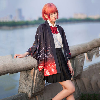 kawaiies-softtoys-plushies-kawaii-plush-Japanese-themed Koi of Torii Gate Women's Kimono Kimono 