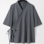 kawaiies-softtoys-plushies-kawaii-plush-Japanese-themed Minimal Plain Men’s Kimono Jacket Kimono 