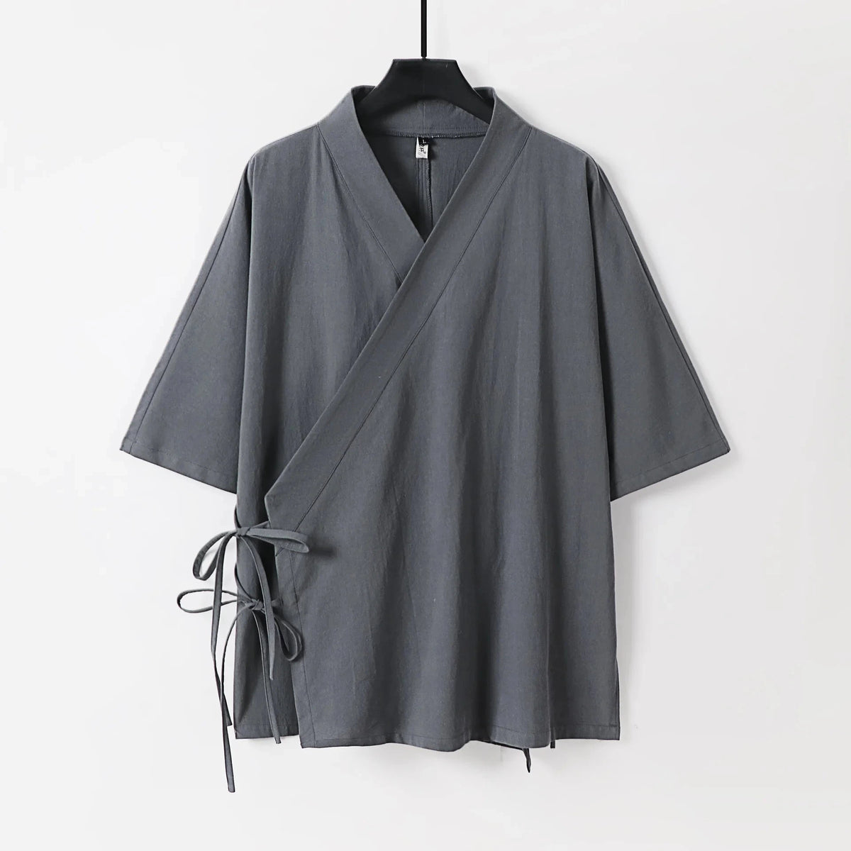 kawaiies-softtoys-plushies-kawaii-plush-Japanese-themed Minimal Plain Men’s Kimono Jacket Kimono Gray M 
