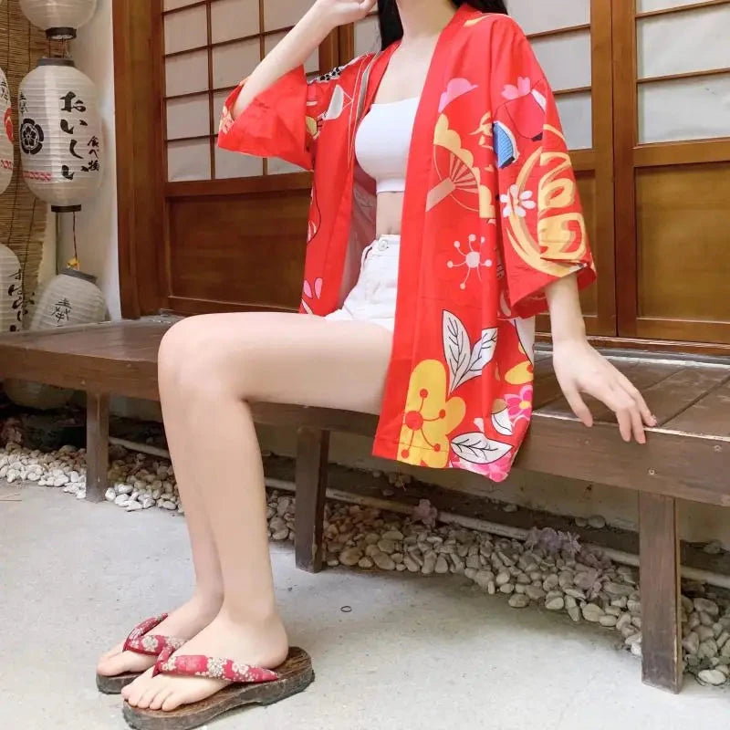 kawaiies-softtoys-plushies-kawaii-plush-Japanese-themed Red Black Lucky Cat Kimono Kimono 