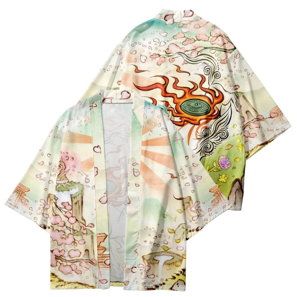 kawaiies-softtoys-plushies-kawaii-plush-Japanese-themed Spirited Away White Wolf Unisex Kimono Kimono S 