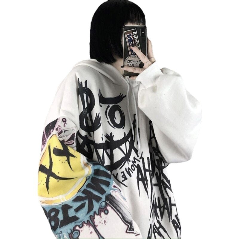 kawaiies-softtoys-plushies-kawaii-plush-Japanese-themed Style Kei Clothes Gothic Hoodie Sweatshirt 