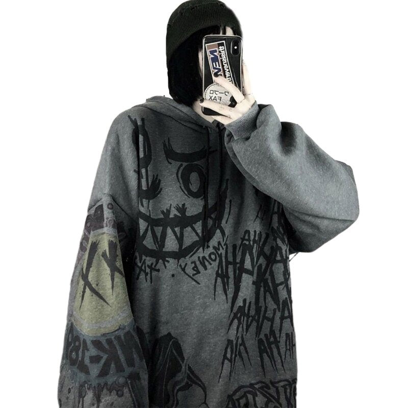 kawaiies-softtoys-plushies-kawaii-plush-Japanese-themed Style Kei Clothes Gothic Hoodie Sweatshirt 