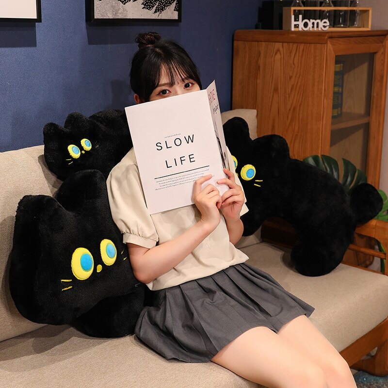 kawaiies-softtoys-plushies-kawaii-plush-JoJo the Black Cat Plush Pillow Soft toy 