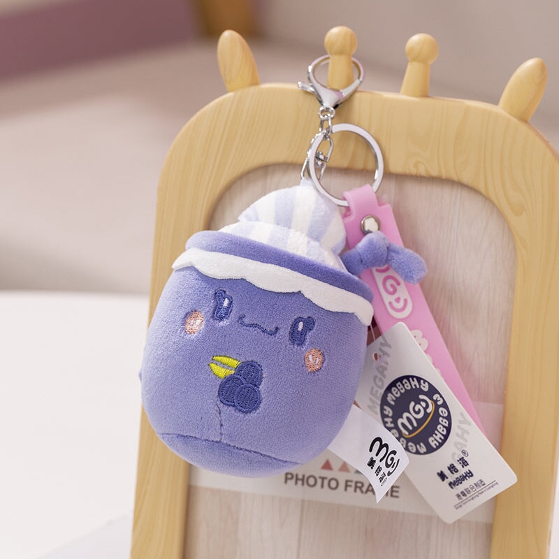 kawaiies-softtoys-plushies-kawaii-plush-Juicy Fruity Bubble Tea Plushie Crew | NEW Soft toy Blue Pendant 