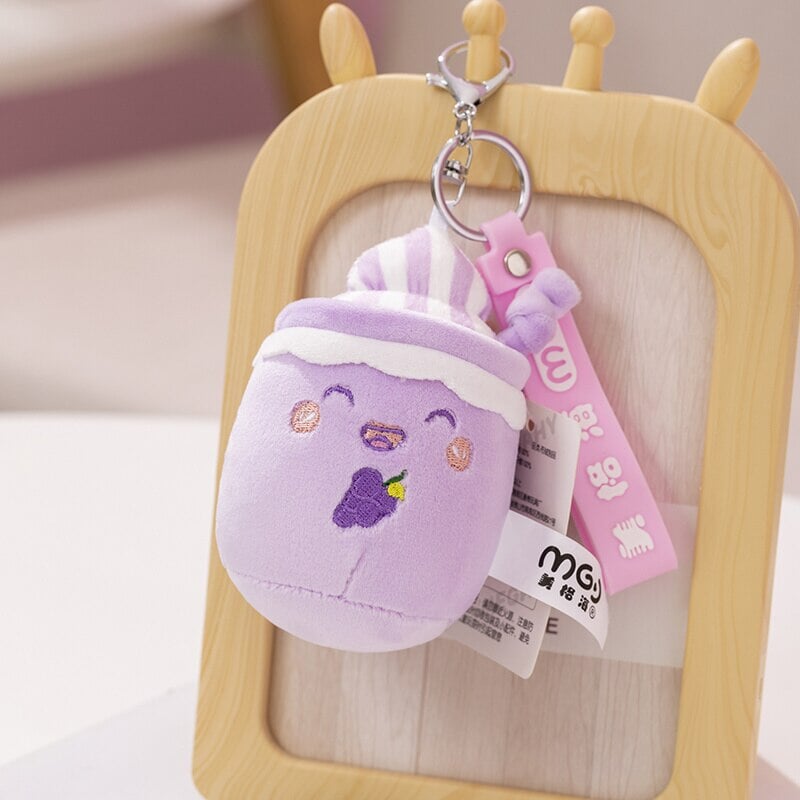 kawaiies-softtoys-plushies-kawaii-plush-Juicy Fruity Bubble Tea Plushie Crew | NEW Soft toy Purple Pendant 