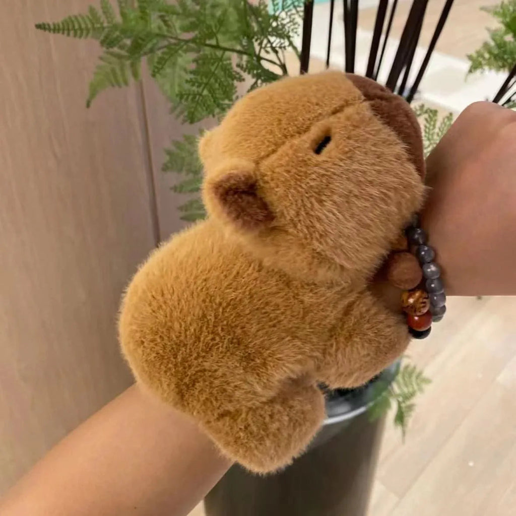kawaiies-softtoys-plushies-kawaii-plush-Kawaii Animal Slap Snap Wrap Wristband Plushie Collection Soft toy Capabara 