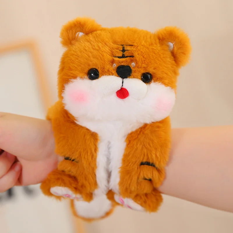 kawaiies-softtoys-plushies-kawaii-plush-Kawaii Animal Slap Snap Wrap Wristband Plushie Collection Soft toy Tiger 