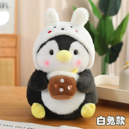 kawaiies-softtoys-plushies-kawaii-plush-Kawaii Baby Penguin Plushies with Hats Soft toy Bunny 30cm 