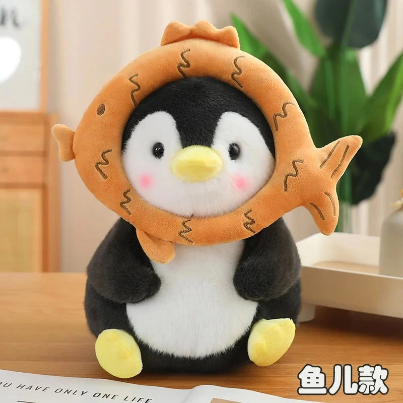 kawaiies-softtoys-plushies-kawaii-plush-Kawaii Baby Penguin Plushies with Hats Soft toy Fish 30cm 