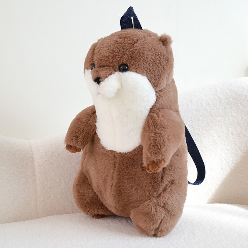 kawaiies-softtoys-plushies-kawaii-plush-Kawaii Brown Otter Backpack Plushie Soft toy 