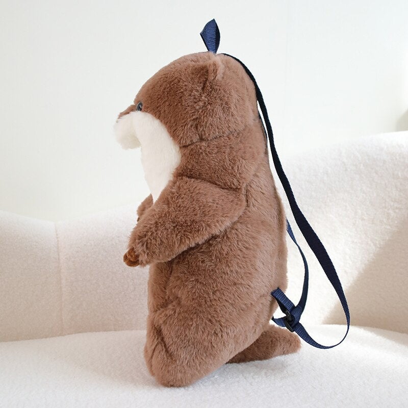 kawaiies-softtoys-plushies-kawaii-plush-Kawaii Brown Otter Backpack Plushie Soft toy 