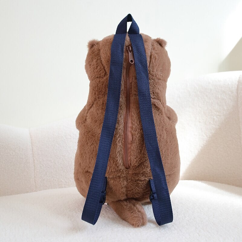 kawaiies-softtoys-plushies-kawaii-plush-Kawaii Brown Otter Backpack Plushie Soft toy 