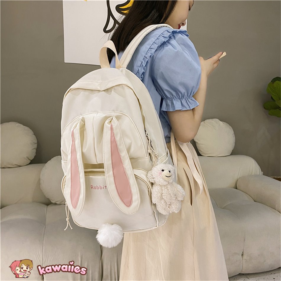 kawaiies-softtoys-plushies-kawaii-plush-Kawaii Bunny Ears Backpack Bag Bag 