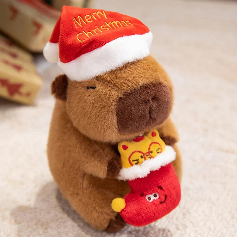 kawaiies-softtoys-plushies-kawaii-plush-Kawaii Capybara Christmas Plushies Soft toy Sock 