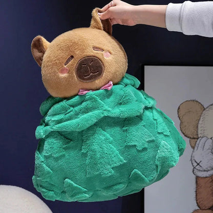 kawaiies-softtoys-plushies-kawaii-plush-Kawaii Capybara Christmas Tree Plush Soft toy 40cm 