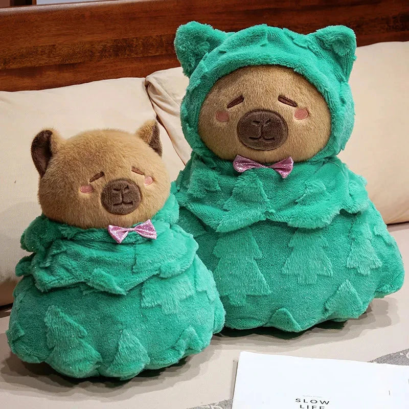 kawaiies-softtoys-plushies-kawaii-plush-Kawaii Capybara Christmas Tree Plush Soft toy 
