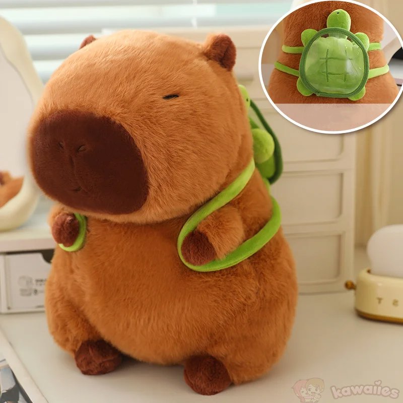 kawaiies-softtoys-plushies-kawaii-plush-Kawaii Capybara with Backpack Plush Collection Soft toy 