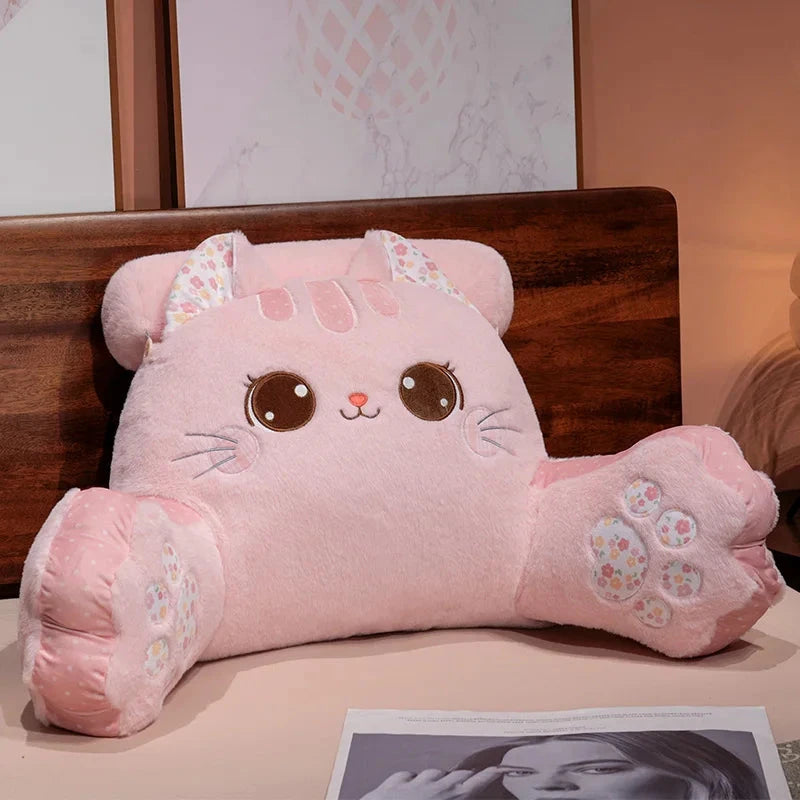 kawaiies-softtoys-plushies-kawaii-plush-Kawaii Cat Resting Cushion Pillow Soft toy Pink 20in / 50cm 