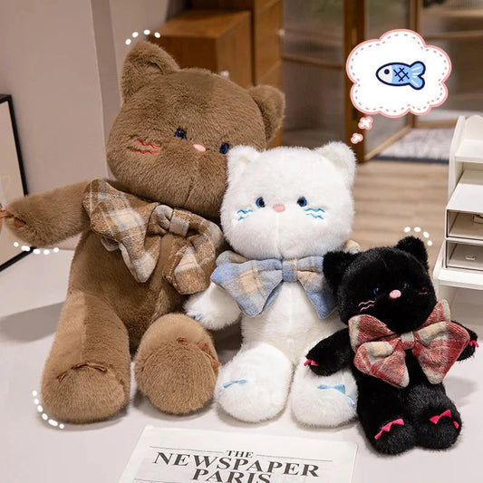 kawaiies-softtoys-plushies-kawaii-plush-Kawaii Cat Teddy Bear Bowtie Plushies Soft toy 