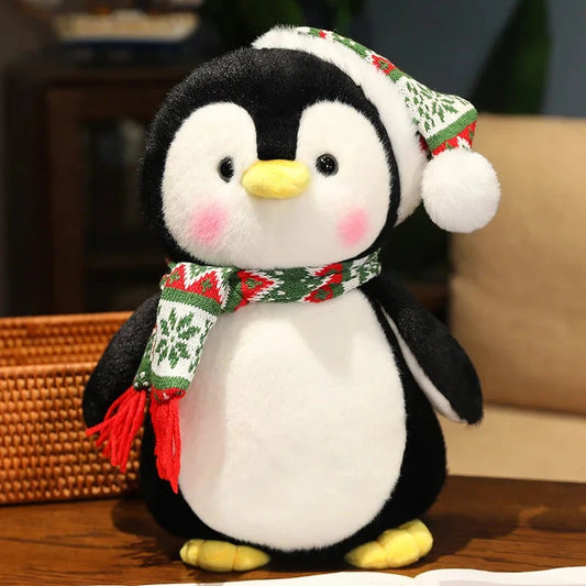 kawaiies-softtoys-plushies-kawaii-plush-Kawaii Christmas Penguin Plushie Soft toy Green Hat 25cm 