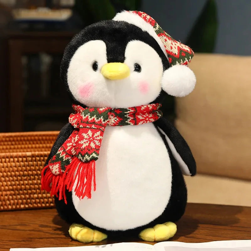 kawaiies-softtoys-plushies-kawaii-plush-Kawaii Christmas Penguin Plushie Soft toy Red Hat 25cm 