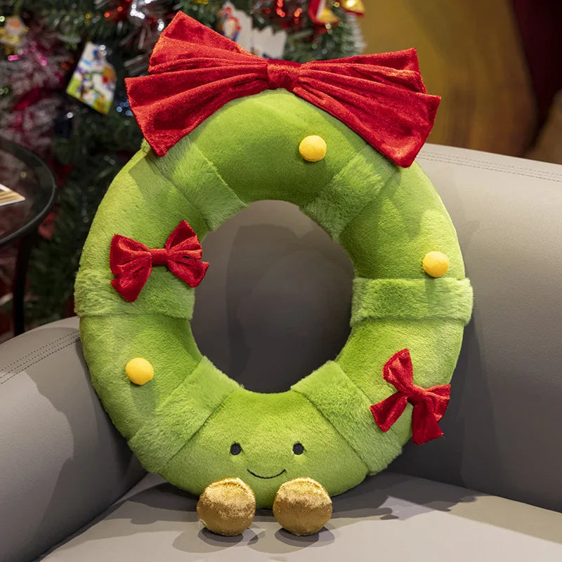 kawaiies-softtoys-plushies-kawaii-plush-Kawaii Christmas Tree Wreath Door Ring Plushies Soft toy Wreath 20cm 