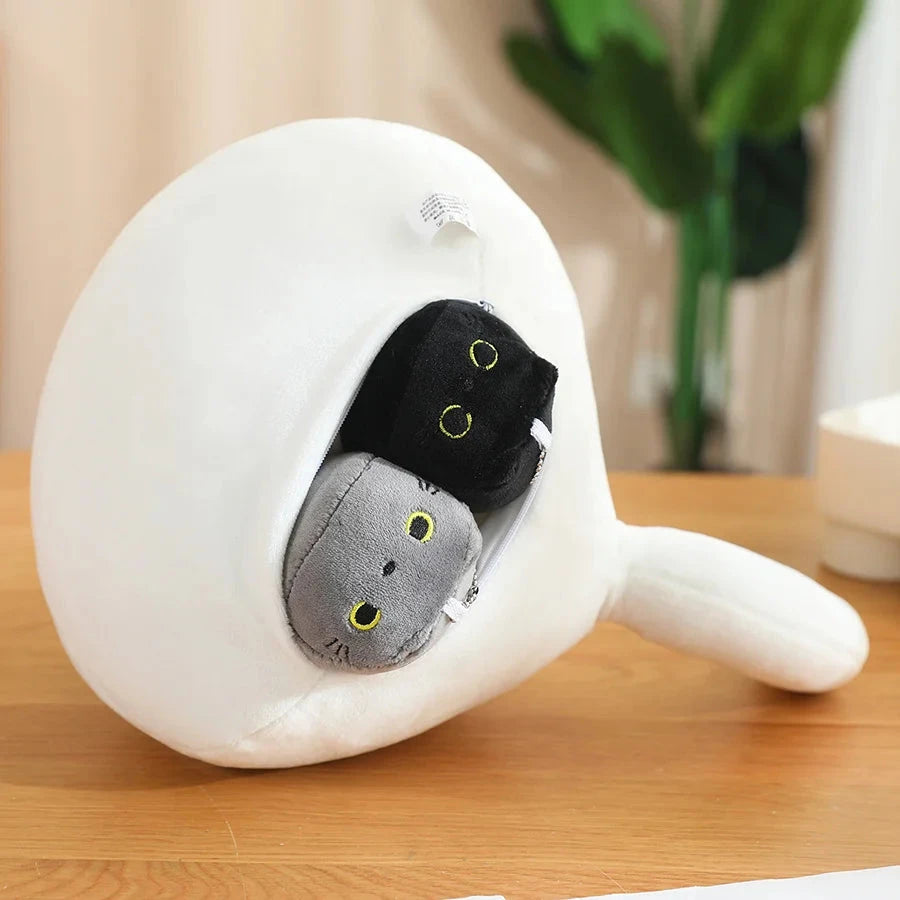 kawaiies-softtoys-plushies-kawaii-plush-Kawaii Chunky Cat Plushies with Kittens Soft toy 