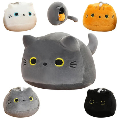 kawaiies-softtoys-plushies-kawaii-plush-Kawaii Chunky Cat Plushies with Kittens Soft toy Gray 