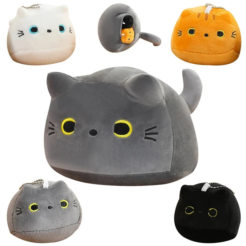 kawaiies-softtoys-plushies-kawaii-plush-Kawaii Chunky Cat Plushies with Kittens Soft toy Gray 