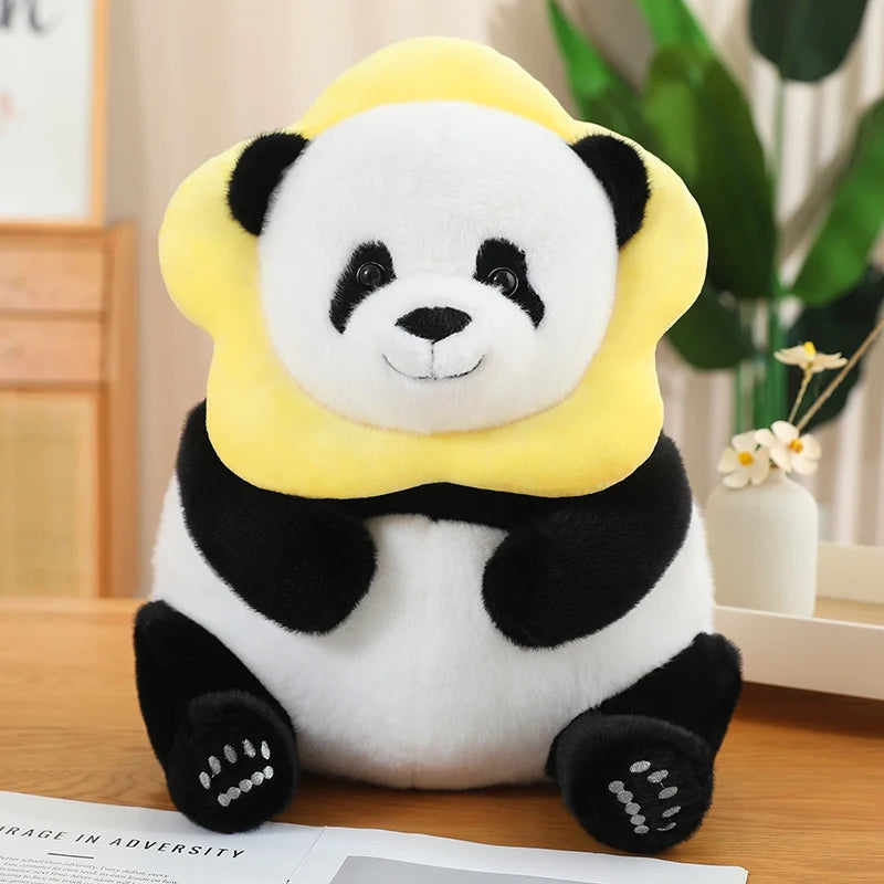 kawaiies-softtoys-plushies-kawaii-plush-Kawaii Chunky Panda Plushie Crew Soft toy Star 30cm 