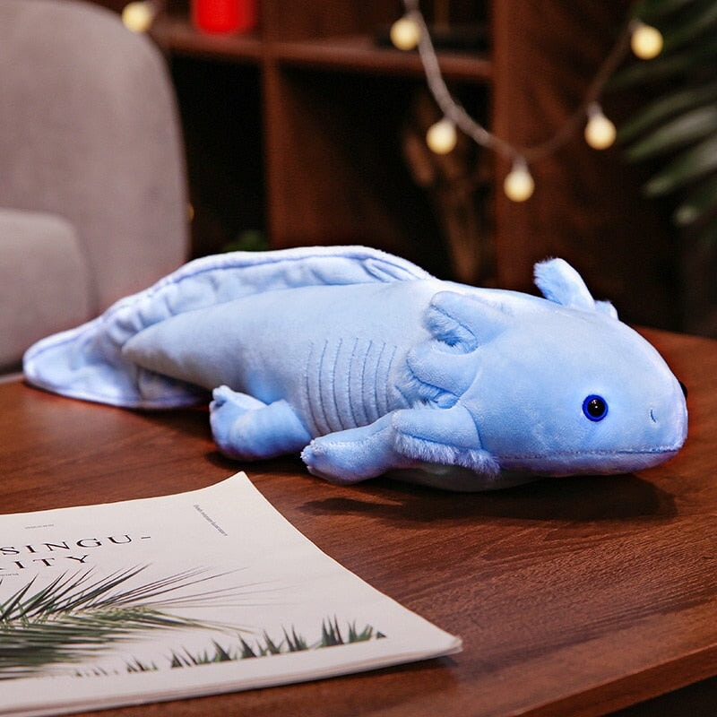 kawaiies-softtoys-plushies-kawaii-plush-Kawaii Colorful Likelike Axolotl Plushie Family Soft toy Blue 45cm 