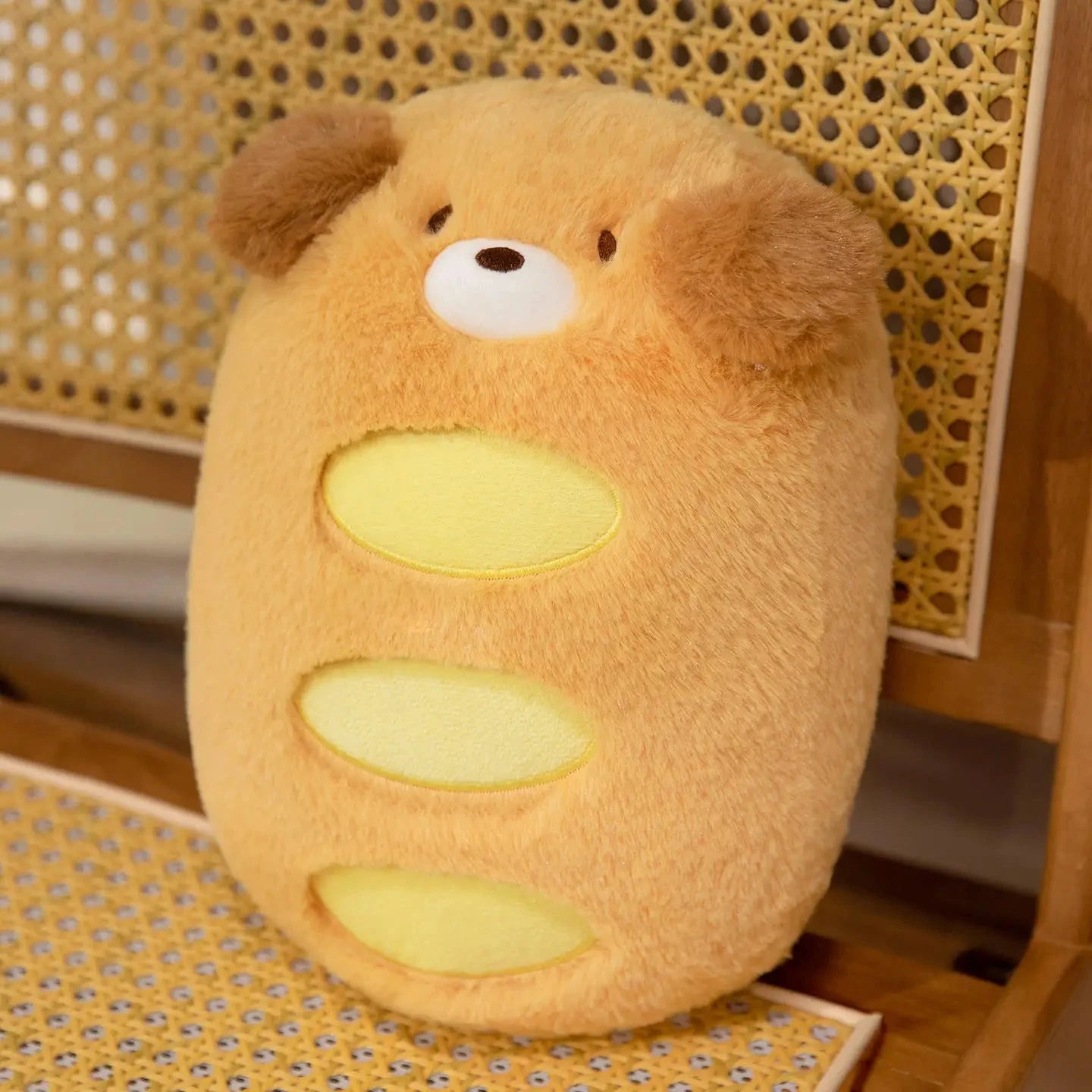 kawaiies-softtoys-plushies-kawaii-plush-Kawaii Dog Bread Baguette Plushie Soft toy 30cm 