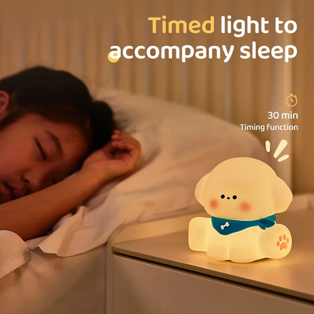 kawaiies-softtoys-plushies-kawaii-plush-Kawaii Dog Friends LED Night Light Home Decor 
