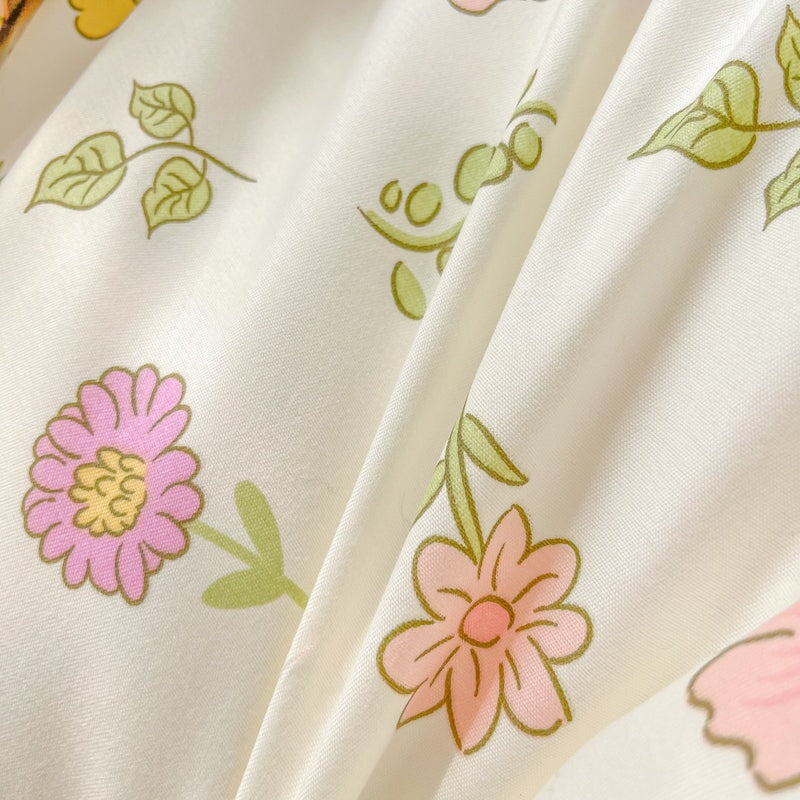 kawaiies-softtoys-plushies-kawaii-plush-Kawaii Dreamy Floral Bunny 120gsm Polyester Bedding Set Collection Bedding Sets 