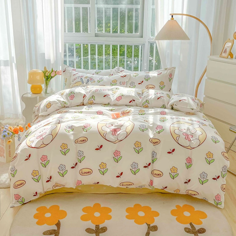 Dreaming Strawberry Kawaii Bedding Set without Bed Sheet – Kawaiies