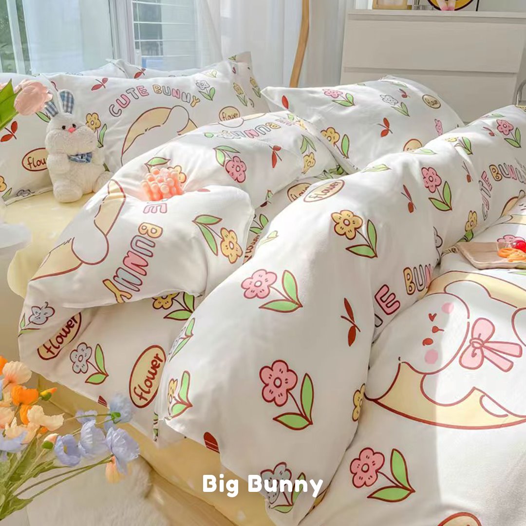 Dreaming Strawberry Kawaii Bedding Set without Bed Sheet – Kawaiies