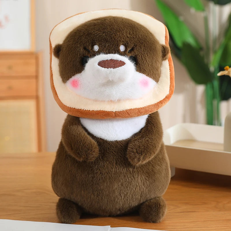 kawaiies-softtoys-plushies-kawaii-plush-Kawaii Dress-up Otter Plush Soft toy Dark Brown Bread 12in / 30cm 