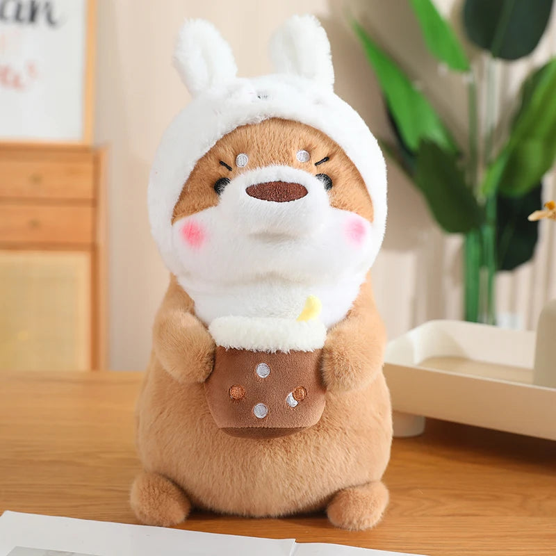 kawaiies-softtoys-plushies-kawaii-plush-Kawaii Dress-up Otter Plush Soft toy Light Brown Rabbit 12in / 30cm 