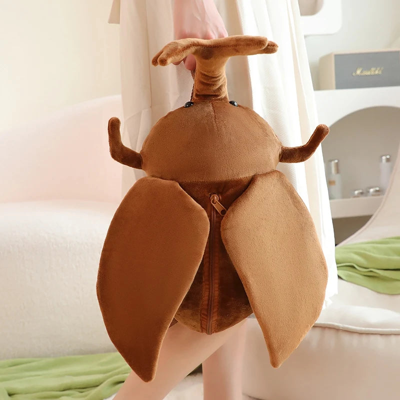 kawaiies-softtoys-plushies-kawaii-plush-Kawaii Dung Beetles Plush Backpacks Soft toy Dark Beetle 