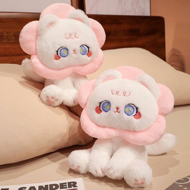 kawaiies-softtoys-plushies-kawaii-plush-Kawaii Flower Black White Cat Plushies | NEW Soft toy 