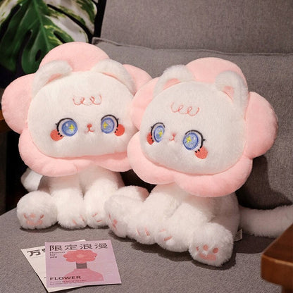 kawaiies-softtoys-plushies-kawaii-plush-Kawaii Flower Black White Cat Plushies | NEW Soft toy 