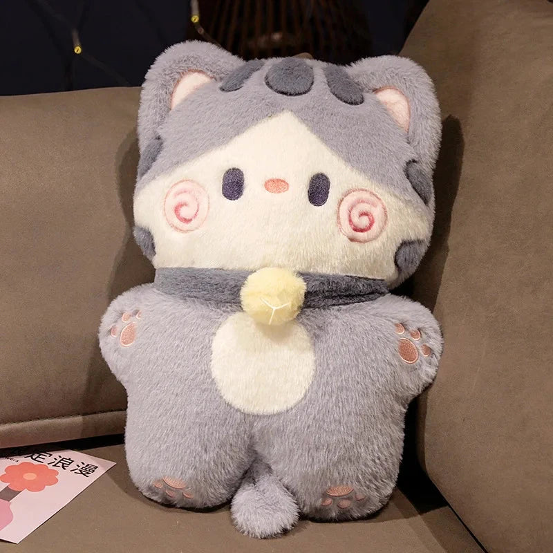 kawaiies-softtoys-plushies-kawaii-plush-Kawaii Fluffy Cat Plushies Soft toy Gray 