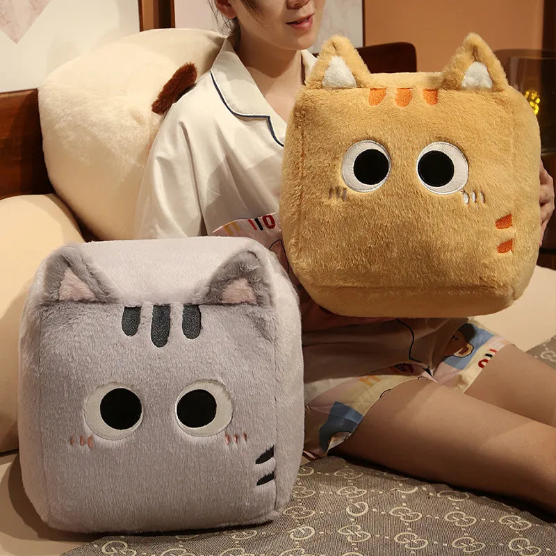 kawaiies-softtoys-plushies-kawaii-plush-Kawaii Fluffy Cube Cat Plushie Collection Soft toy 