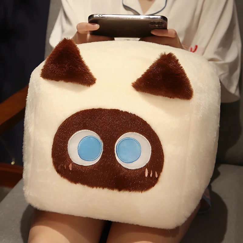 kawaiies-softtoys-plushies-kawaii-plush-Kawaii Fluffy Cube Cat Plushie Collection Soft toy 